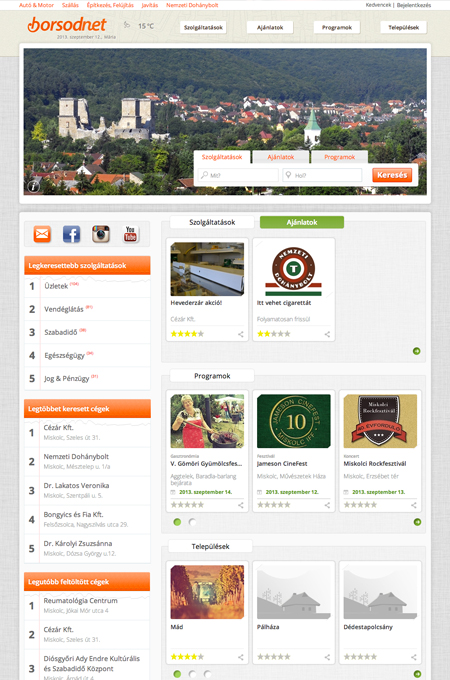 Borsodnet regional portal